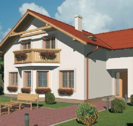 Dviejų aukštų namo projektas Elena