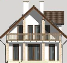 Vieno aukšto su mansarda namo projektas Gabrielė
