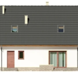 Vieno aukšto su mansarda namo projektas Lina
