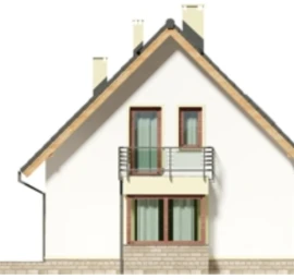 Vieno aukšto su mansarda namo projektas Lina