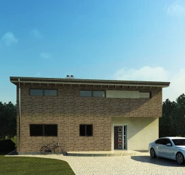 Dviejų aukštų namo projektas Tarvydas