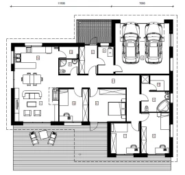 Gyvenamojo namo projektas „Erdvilas“