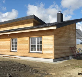 Skydiniai karkasiniai SIP panelių namai pagal Kanados technologiją