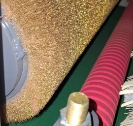 Šepetinės šlifavimo staklės WOODLAND MACHINERY su metaliniu šepečiu (naujos)