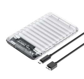 2139u3-v1 2,5&#039;&#039; Hdd / Ssd Usb Micro-b 5gb/s Korpusas - Skaidrus