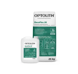 DecoFlex 2K labai elastingas, dviejų komponentų klijavimo ir hidroizoliacinis skiedinys 25kg