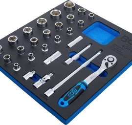 2/3 įrankių dėklas: 12,5 mm (1/2) Galvučių rinkinys | 27 vnt. (4053)