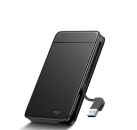 2,5&#039;&#039; Sata Ssd Hdd Korpusas Su Integruotu Usb Kabeliu, Juodas