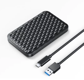 2520c3-v1 2,5&#039;&#039; Hdd / Ssd Korpusas Usb-c 5gb/s - Juodas