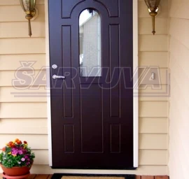 Lauko durys su MDF-HLS dažyta plokštė