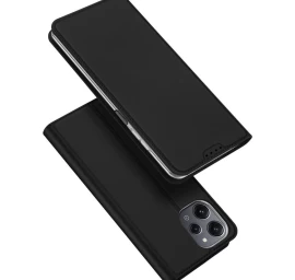 Dux Ducis Skin Pro Ekologiškos Odos Dėklas Xiaomi Redmi 12 / Redmi 12r - Juodas