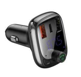 2in1 bluetooth Siųstuvas + įkroviklis Automobiliui S-13 Overseas Edition Juodas