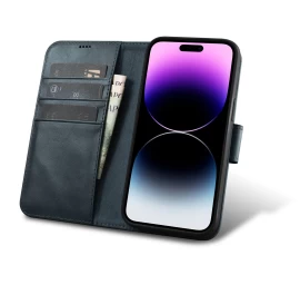 2in1 Odinis Dėklas Su Atlenkiamu Dangteliu Iphone 14 Pro Max Anti-rfid Oil Wax Wallet Case Blue 2in1 Odinis Dėklas Su Atlenkiamu Dangteliu Iphone 14 Pro Max Anti-rfid Oil Wax Wallet Case Blue