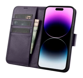 2in1 Odinis Dėklas Su Atlenkiamu Dangteliu Iphone 14 Pro Max Anti-rfid Piniginės Dėklas Tamsiai Violetinės Spalvos 2in1 Odinis Dėklas Su Atlenkiamu Dangteliu Iphone 14 Pro Max Anti-rfid Piniginės Dėklas Tamsiai Violetinės Spalvos