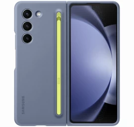 2in1 Silikoninis Dėklas Galaxy Z Fold 5 + Stylus Slim Case Blue
