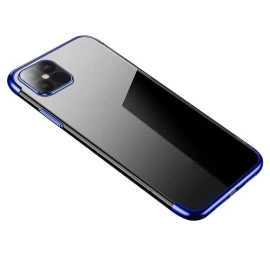 Skaidrios Spalvos Korpuso Gelinis Dangtelis Su Metaliniu Rėmeliu Xiaomi Redmi Note 11s / Note 11 Blue Skaidrios Spalvos Korpuso Gelinis Dangtelis Su Metaliniu Rėmeliu Xiaomi Redmi Note 11s / Note 11 Blue
