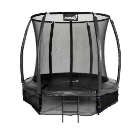 Sodo Batutas Jumpi 252cm/8ft Maxy Comfort Plus Black Su Vidiniu Tinklu