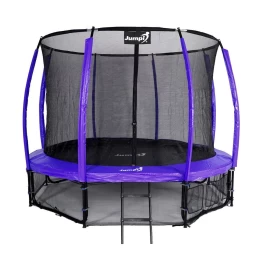 Sodo Batutas Jumpi 374cm/12ft Maxy Comfort Plus Purple Su Vidiniu Tinklu