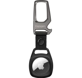 spigen Rugged Armor Dėklas apple Airtag - Matinės Juodos Spalvos