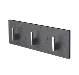3 kabliukai su HPL plokšte Kame 30 cm, juodas mėnulis AC1602-30/H11