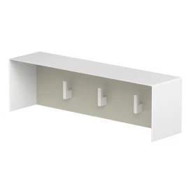 3 kabliukai su lentynėle Kame 40 cm, kašmyras/balta AC1702-40/D06/WH