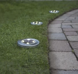 3 lauko žibintai su saulės baterija GRASS LIGHT SOLAR