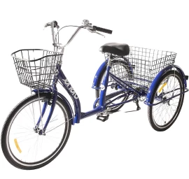 3 Ratų Dviratis 24 Navy Blue Shimano -7 Pavarų Nuleistas Rėmas 1060965