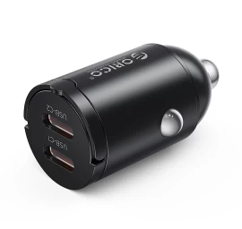 30 W Usb-c Automobilinis įkroviklis – Juodas