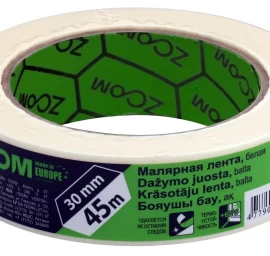 30mmx45m JUOSTELĖ DAŽYMO BALTA ZOOM