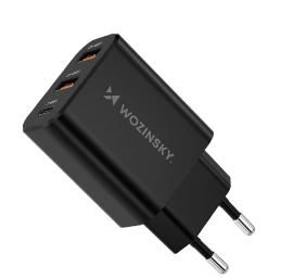 30w Usb-c 2x Usb-a Tinklo įkroviklis - Juodas