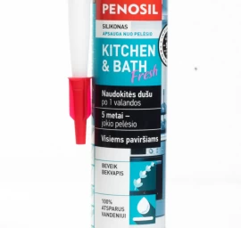 310ml PENOSIL VIRTUVĖS,VONIOS HERMETIKAS SILIK.BESPALVIS