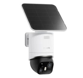 360° Lauko Kamera Su Saulės Baterija, 4k, 8 Mp, 2,4 Ghz, „wi-fi“, 13 000 Mah – Balta