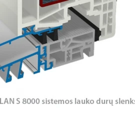 GEALAN S 8000 sistemos plastikinės lauko durys