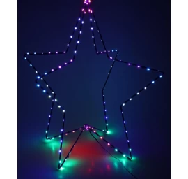 3d Dekoratyvinė Stovinti žvaigždė 120led Rgb 80cm