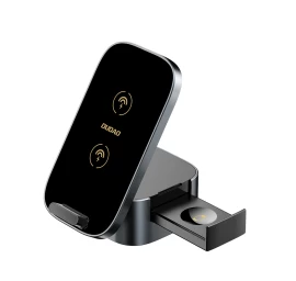 3in1 įkroviklis A11pro+ Indukcinis 15 W Telefono Išmaniųjų Laikrodžių Ausinėms - Juodas