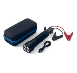 3in1 Jump Starter + 8000mah Powerbank + Led žibintuvėlis - Juodas
