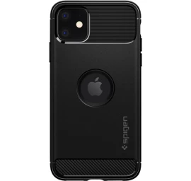 Spigen Rugged Armor Dėklas Iphone 11 - Matinės Juodos Spalvos