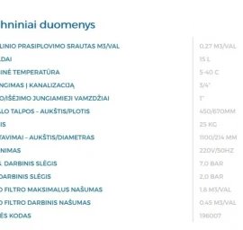 Automatinis minkštinimo filtras AUTOTROL S-9 D9