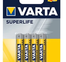 Varta Superlife R03 Aaa Cinko Anglies Baterijų Paketas (x 4).