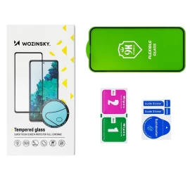 wozinsky Full Cover Flexi Nano Stiklo Plėvelė Su Rėmeliu iphone 14 Plus / 13 Pro Max Skaidrus wozinsky Full Cover Flexi Nano Stiklo Plėvelė Su Rėmeliu iphone 14 Plus / 13 Pro Max Skaidrus