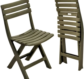 4 Plastikinių Sulankstomų Viešojo Maitinimo Kėdžių Rinkinys žalias Komodo