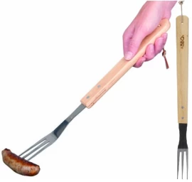 46 Cm Kepsninės šakutė Su Medine Rankena