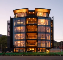 Aliuminio fasadų sistemos komerciniams ir gyvenamiesiems pastatams