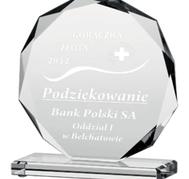 Graviruotas Stiklinis Trofėjus