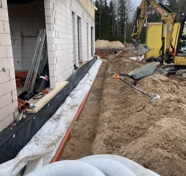 Drenažas, lietaus nuotekų nuvedimo sistemos