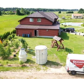Nuotekų valymo įrenginių montavimas išsimokėtinai be pabrangimo