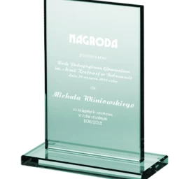 Graviruotas Stiklinis Trofėjus