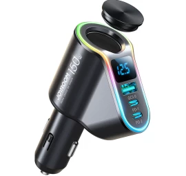 4in1 Greitasis įkroviklis Usb-a 2x Usb-c Pd 150w Juodas