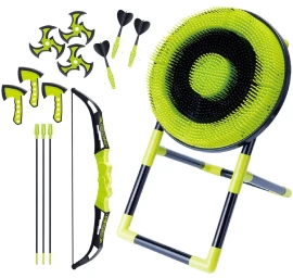 4in1 žaidimų Rinkinys Strėlės Lankas Kirvis šurikenas