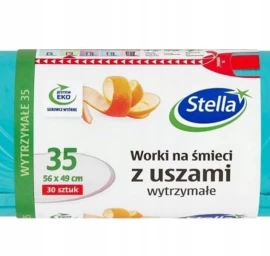 šiukšlių Maišai stella Su Ausimis, Turkio Spalvos, 35l, 30 Vnt.